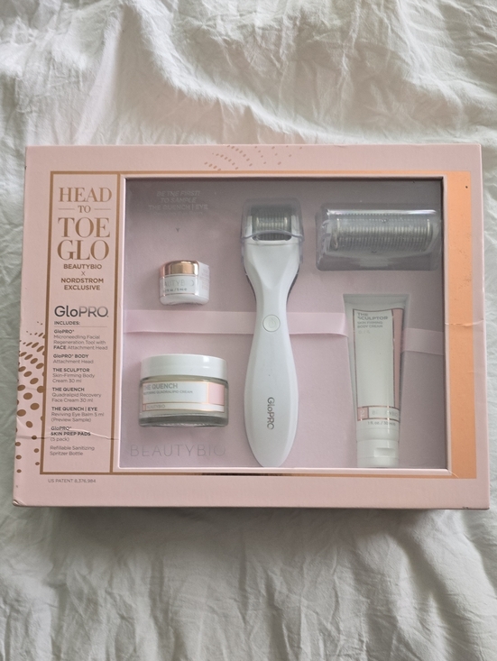 GloPRO Other - GloPro Head-to-Toe Micro-Needling Kit — White & Pink